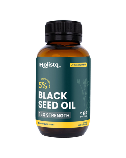 5% TQ Black Seed Oil | 120 Capsules - Holistq